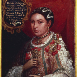 Retrato de Sebastiana Inés Josefa de San Agustín. India cacique