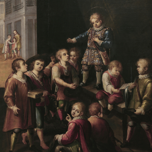 San Luis Gonzaga enseñando a los niños de Roma