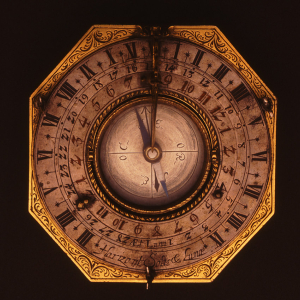 Reloj horizontal con reloj equinoccial